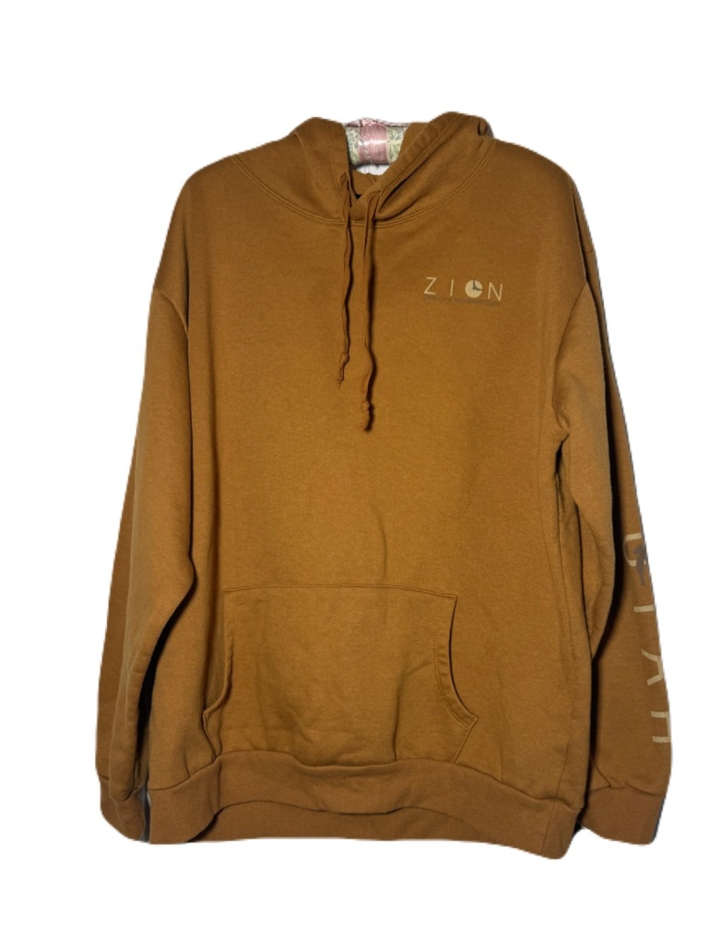Zion Women's Brown Pullover Hoodie